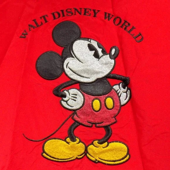 Walt Disney World Mickey Mouse Embroidered Hooded Windbreaker Size XL - Picture 6 of 12